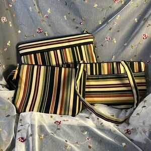 Travel Bag Set by Wrango Chaps with Retro Cowgirl Interior Hand Crafted NWOT